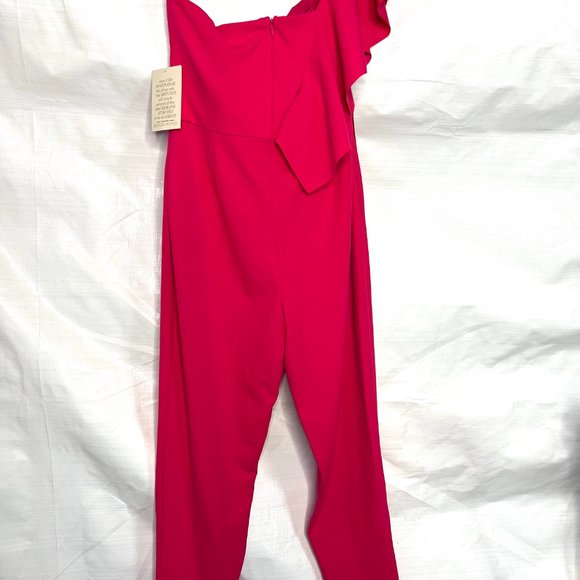 Alexia Admor for Boston Proper Pink One Shoulder Jumpsuit -6 - Picture 7 of 8